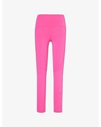 adidas By Stella McCartney - Yoga Brand-print Stretch-woven Blend leggings X - Lyst