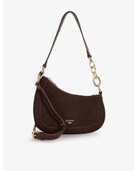 Dune - Direction Small Suede Shoulder Bag - Lyst