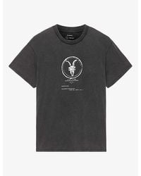 AllSaints - Tier Logo-Print Cotton T-Shirt - Lyst