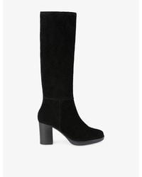 Carvela Kurt Geiger - Suede Heeled Knee-High Boots - Lyst