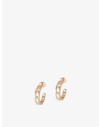 Messika - Move 18ct Rose-gold And Diamond Hoop Earrings - Lyst
