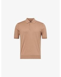 Polo Ralph Lauren - Short-Sleeve Knitted Cotton Polo Shirt - Lyst