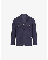 Paul Smith - Notch-Lapels Regular-Fit Stretch-Cotton Blazer - Lyst