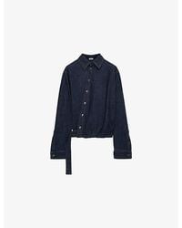Loewe - Cotton-Blend Draped Shirt - Lyst