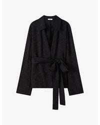JOSEPH - Noemi Leopard-Jacquard Woven Jacket - Lyst