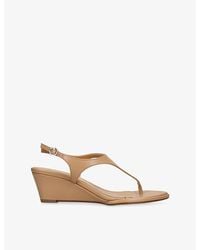 Aeyde - Roose Leather Wedge Sandal - Lyst