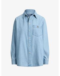 Polo Ralph Lauren - Logo-Embroidered Cotton-Denim Shirt - Lyst