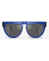 Burberry - Be4416u Round-frame Acetate Sunglasses - Lyst
