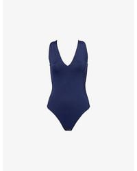 GOOD AMERICAN - Sculpting Deep V-Neck Stretch-Jersey Bodysuit - Lyst