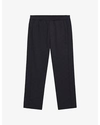 BOSS - Jacquard-Pattern Elasticated-Waist Jersey Jogging Bottoms - Lyst