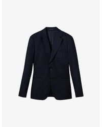 Reiss - Kin Slim-Fit Single-Breasted Linen Blazer - Lyst