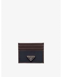 Prada - Re Nylon And Leather Card Holder - Lyst