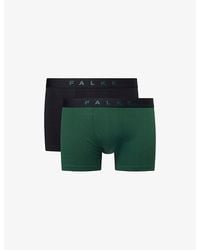FALKE - Daily Comfort Pack Of Two Stretch-Cotton Boxer Briefs - Lyst