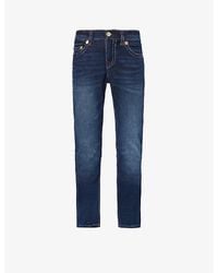 True Religion - Rocco No Flap Mid-rise Slim-fit Jeans - Lyst