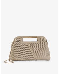 Dune - Ebec Logo-engraved Pleated Faux-leather Bag - Lyst