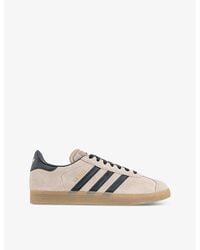 adidas - Gazelle Brand-Stripe Suede Low-Top Trainers - Lyst