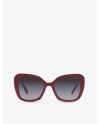 Prada - 0pr 03ys Butterfly-frame Acetate Sunglasses - Lyst