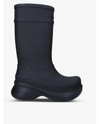 Balenciaga - X Crocs Chunky Rubber Boots - Lyst