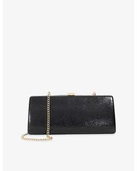 Dune - Belinda Metallic Faux-Leather Clutch Bag - Lyst