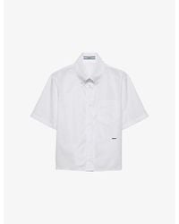 Prada - Cotton Poplin Shirt - Lyst
