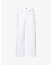 PAIGE - Cameron Ankle Straight-Leg Denim Jeans - Lyst