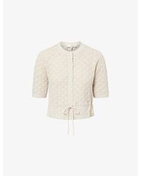 FRAME - The Clover Cashmere And Wool Cardigan - Lyst