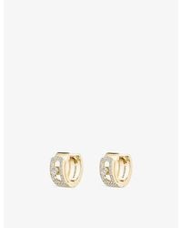 Messika - Move Noa 18Ct And 0.30Ct Diamond Hoop Earrings - Lyst