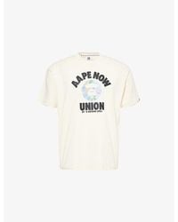 Aape - Now Union Graphic-Print Cotton T-Shirt - Lyst