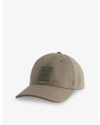 Loewe - Branded-Patch Cotton-Canvas Cap - Lyst
