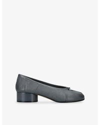 Maison Margiela - Tabi Ballerina Leather Heeled Shoes - Lyst