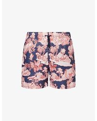 Derek Rose - Maui Graphic-Pattern Swim Shorts - Lyst
