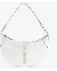 Polo Ralph Lauren - Curved Leather Shoulder Bag - Lyst