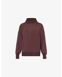 Varley - Barker High-Neck Stretch-Jersey Sweatshirt - Lyst