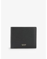 Tom Ford - Brand-print Bi-fold Leather Wallet - Lyst