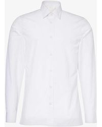 Givenchy - Brand-embroidered Patch-pocket Regular-fit Cotton Shirt - Lyst
