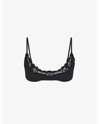 Skims - Fits Everybody Lace-Trimmed Stretch-Woven Bra - Lyst