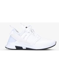 Tom Ford Jago Mesh And Shell Sneakers in White for Men | Lyst Canada