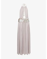 Jaded London - Oryx Shell-Embellished Stretch-Jersey Maxi Dress - Lyst