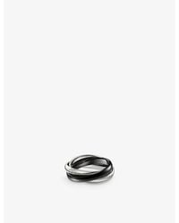 Cartier - Trinity Medium 18Ct- And Ceramic Ring - Lyst
