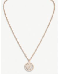 Messika - Lucky Move 18ct Rose-gold And Pavé Diamond Necklace - Lyst