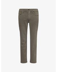 PAIGE - Federal Slim Straight-Leg Stretch-Denim Jeans - Lyst