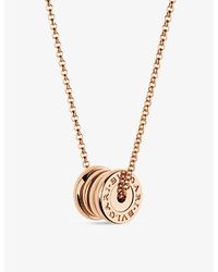 BVLGARI - B.Zero1 18Ct Rose- Pendant Necklace - Lyst