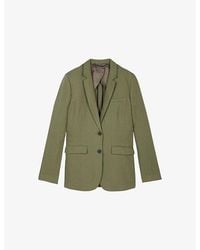 The Kooples - Notch-Lapel Regular-Fit Linen Blazer - Lyst