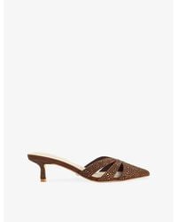 Dune - Calla Sequin-Embellished Heeled Mules - Lyst