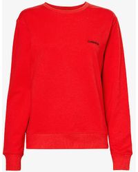 Calvin Klein - Modern Brand-embroidered Stretch-cotton And Recycled-polyester-blend Sweatshirt X - Lyst
