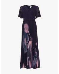 Phase Eight - Petite Abigail Floral-Print Woven Maxi Dress - Lyst