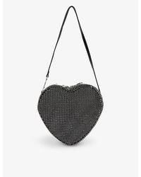 Juicy Couture - Heart-shaped Crystal-embellished Mesh Shoulder Bag - Lyst