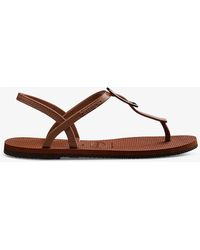 Havaianas - Have You Paraty Buckle Logo-embossed Rubber Flip-flops - Lyst