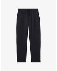 Reiss - Barges Relaxed-Fit Straight-Leg Linen Trousers - Lyst