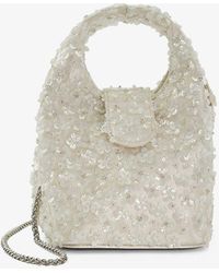 Dune - Bridal Bouquette Sequin-embellished Woven Cross-body Bag - Lyst